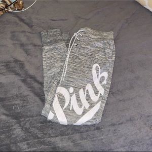 PINK VS grey joggers (xs)